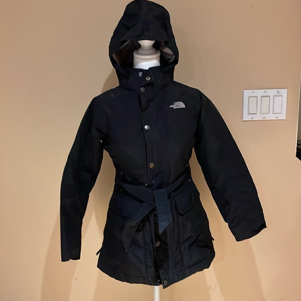 The North Face Hyvent Belted Insulated Long Coat Jacket